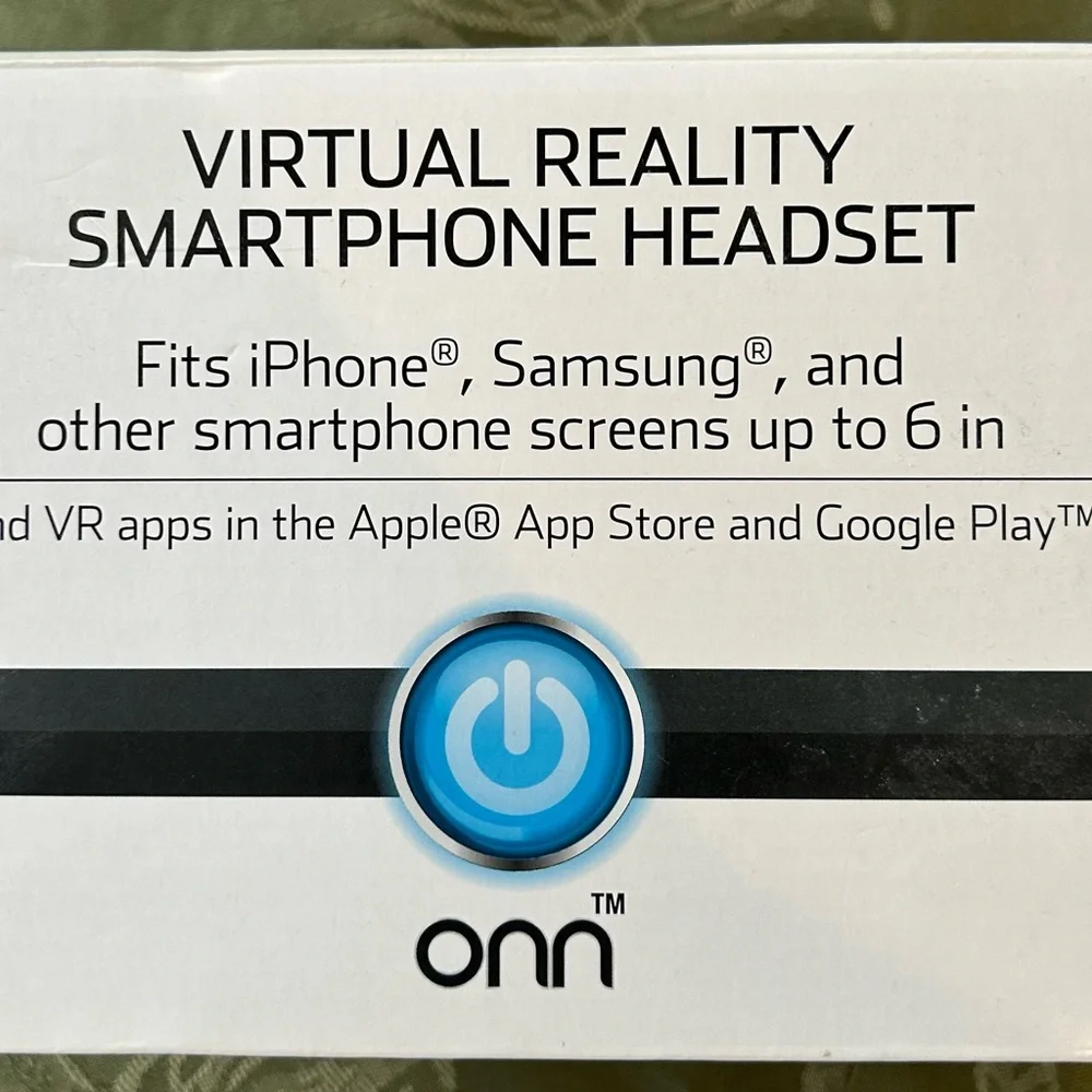 Onn Black and Red Smartphone VR Headset